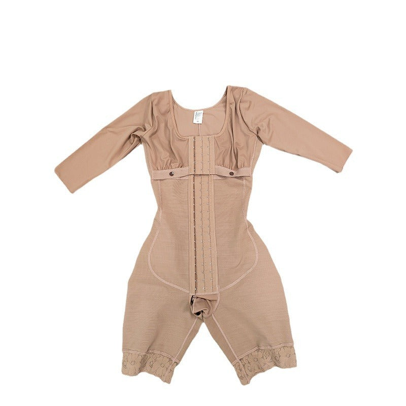 Half Sleeve One-piece Corset Reinforced Hip-lift And Belly Shaping Corset