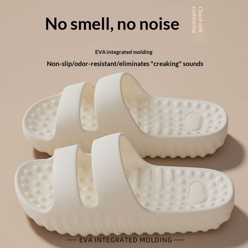 Thick-soled Massage Slippers Indoor Home Use Non-slip And Quiet EVA Material Deodorizing
