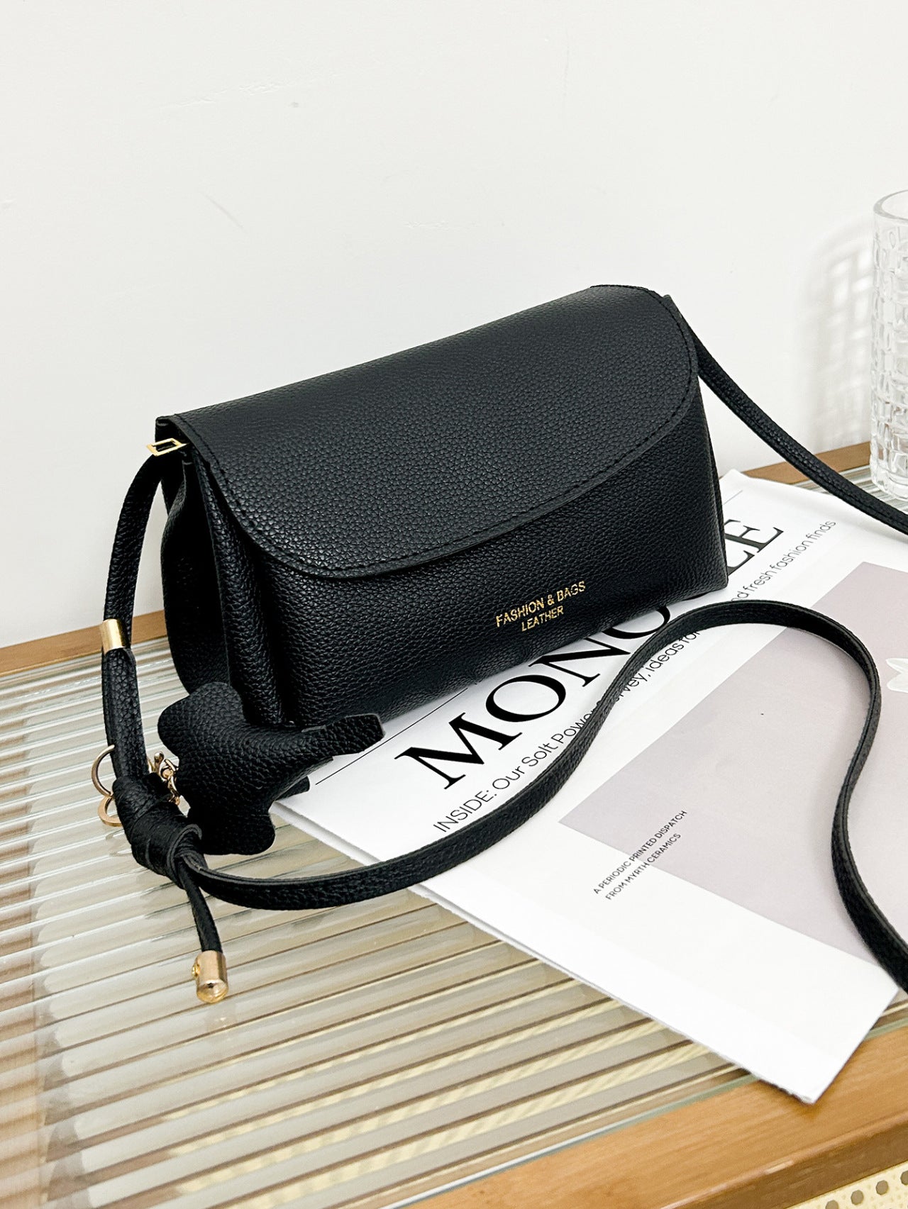 Soft-shoulder Versatile Fashionable Solid-color Casual Single-shoulder Bag