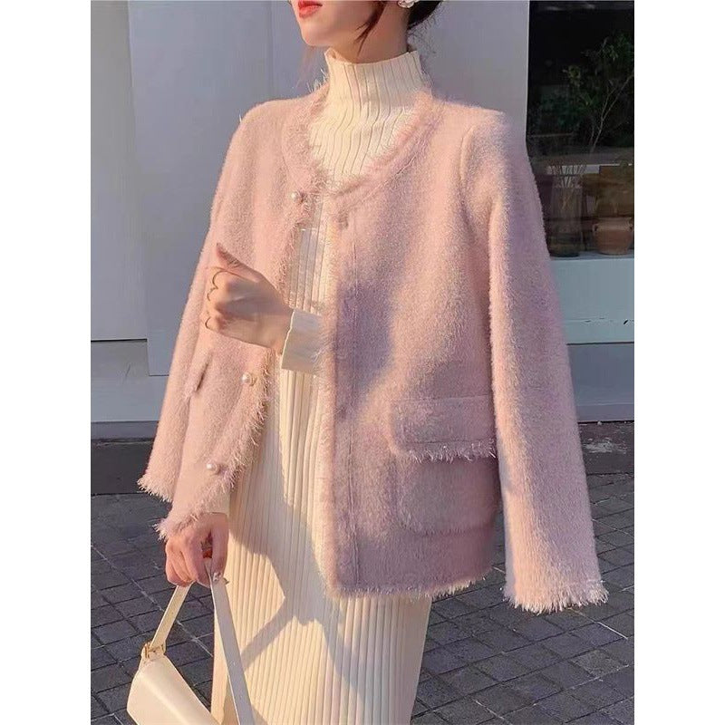 Loose Retro Tassel V-neck Sweater Cardigan