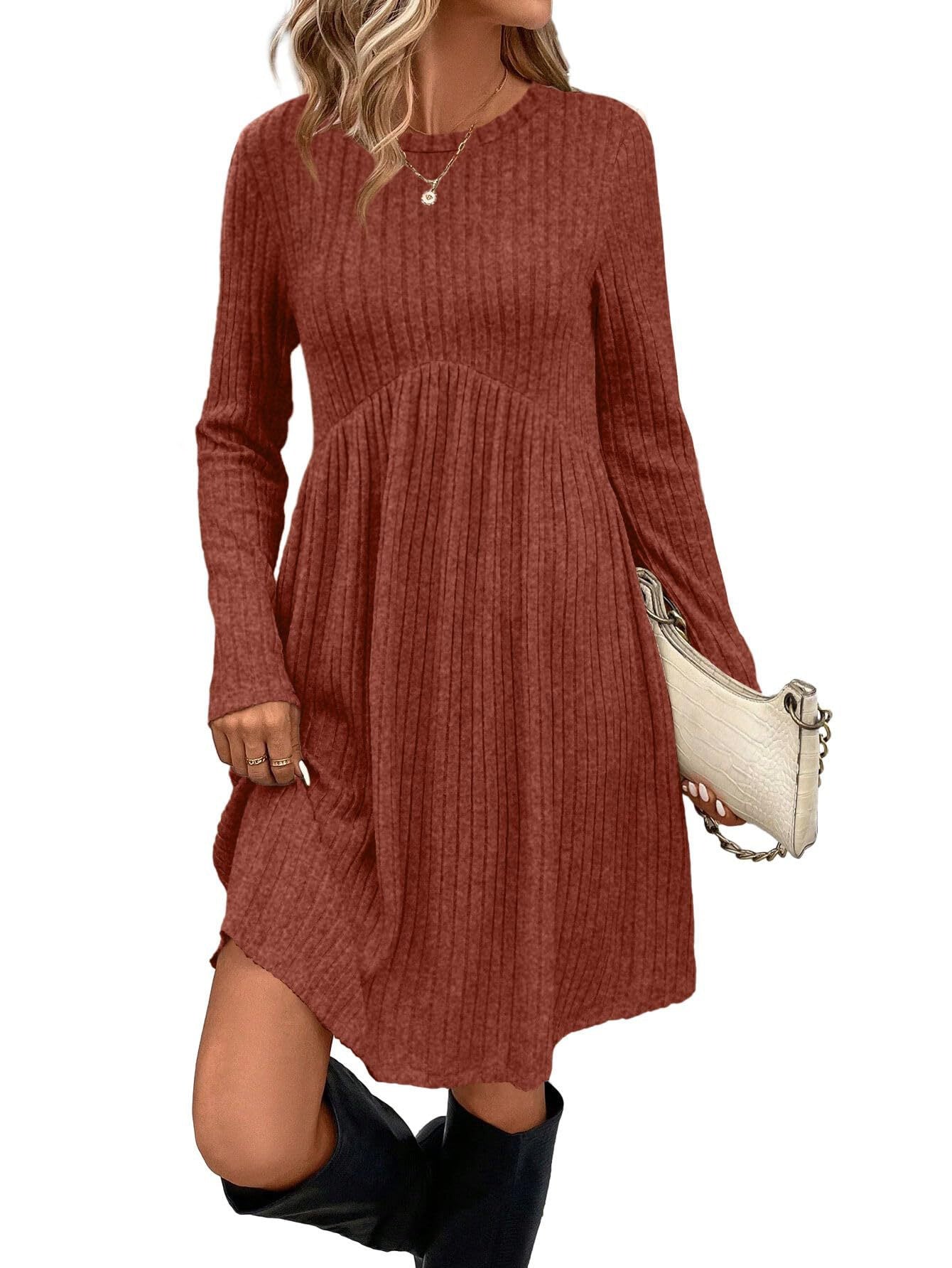 Women's Dress Bohemian Brushed Sunken Stripe