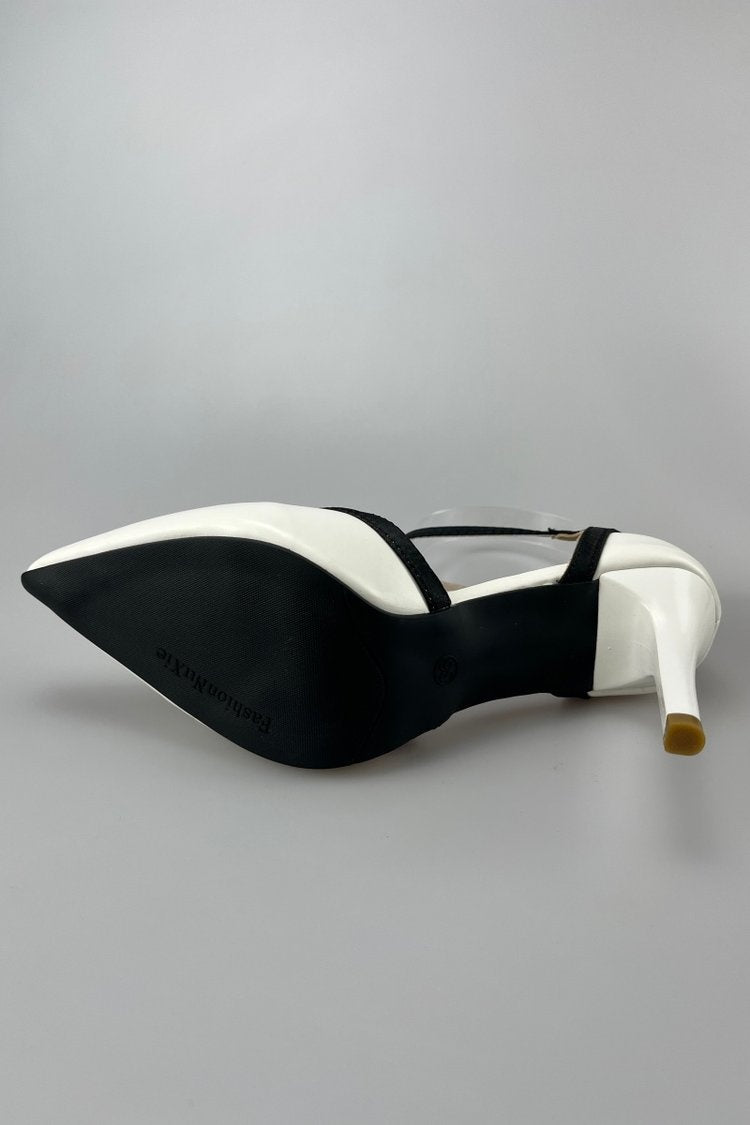 French Elegant Pointed Toe Bow High Heels