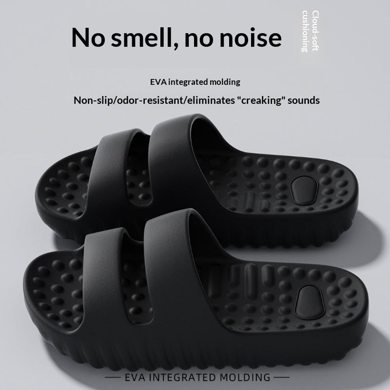 Thick-soled Massage Slippers Indoor Home Use Non-slip And Quiet EVA Material Deodorizing