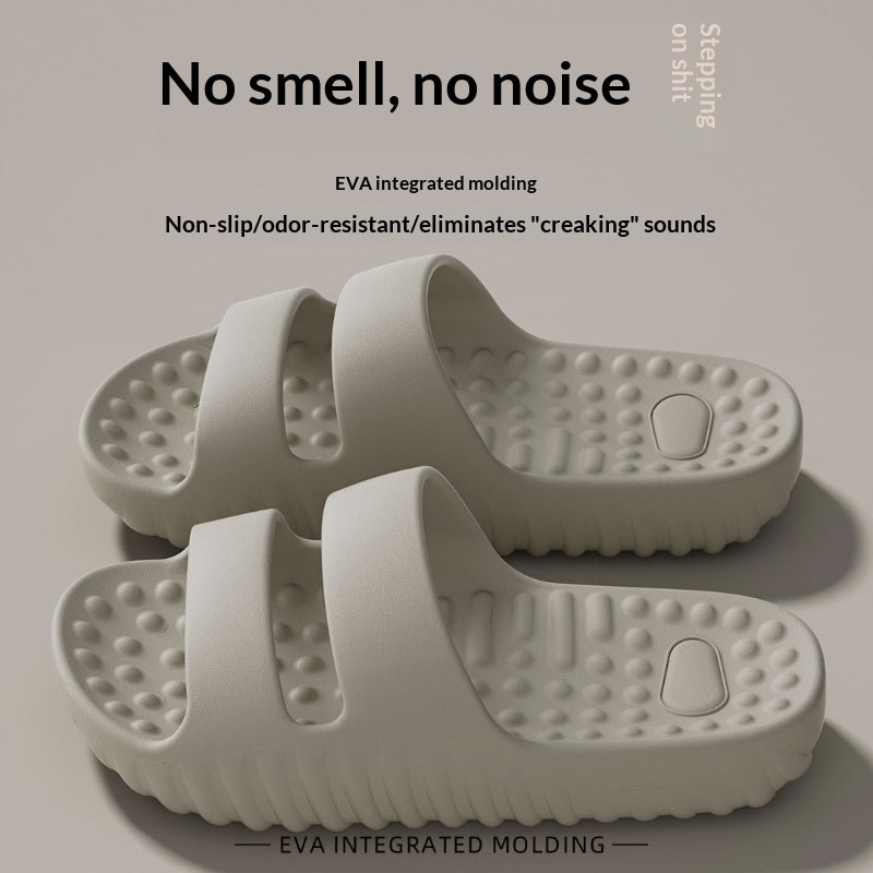 Thick-soled Massage Slippers Indoor Home Use Non-slip And Quiet EVA Material Deodorizing