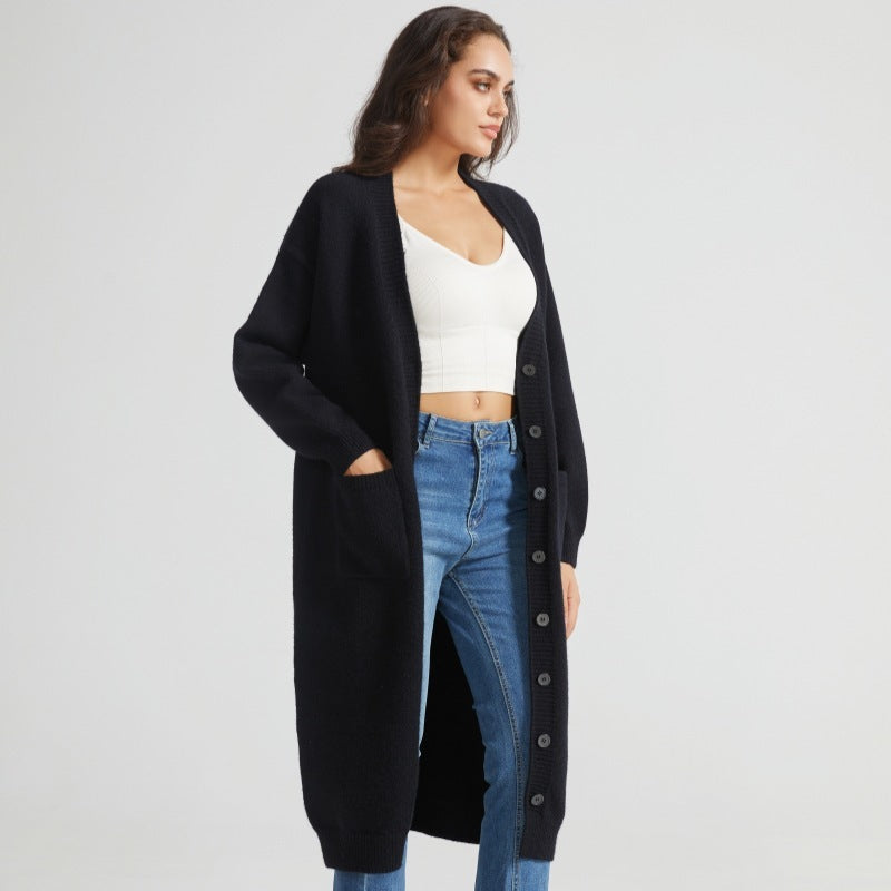 Loose Casual Lazy Mid-length Sweater Women