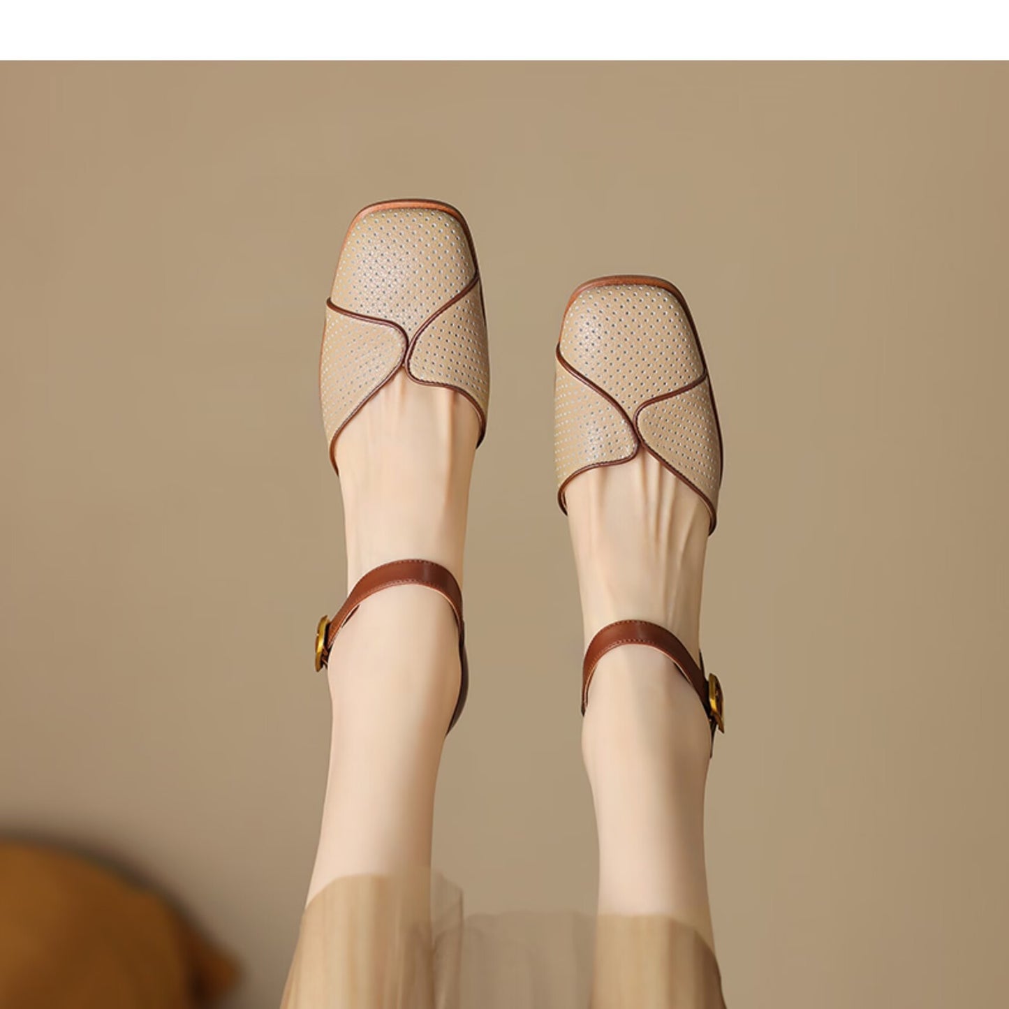 Closed-toe Sandals For Women Mid-heel Perfect With Summer Dresses