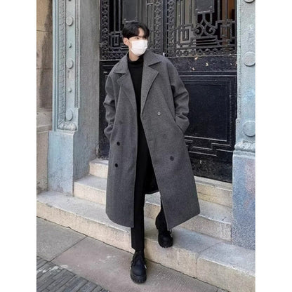 Winter Woolen Coat Men's Mid-length