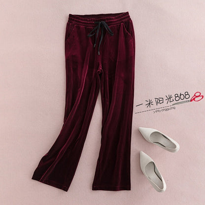 Black Pleuche Temperament Slim Fashion Velvet Suit