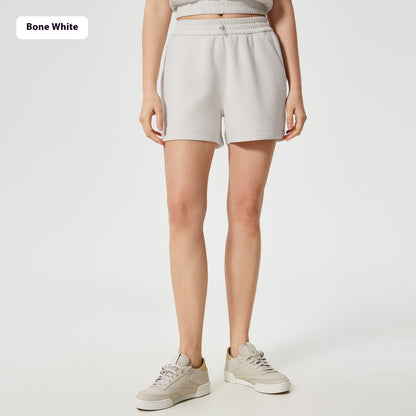 Drawstring High Waist Cloud Feeling Skin-friendly Running Wide Leg Casual Shorts