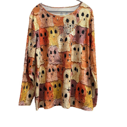 Women's Halloween Theme Printed T-shirt Holiday Dress Up