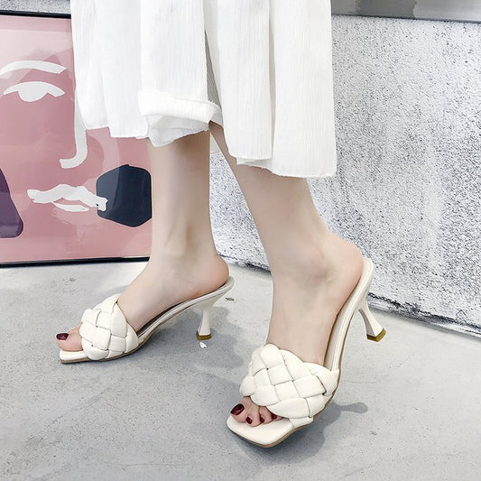 European And American Sexy Wild Woven Slippers