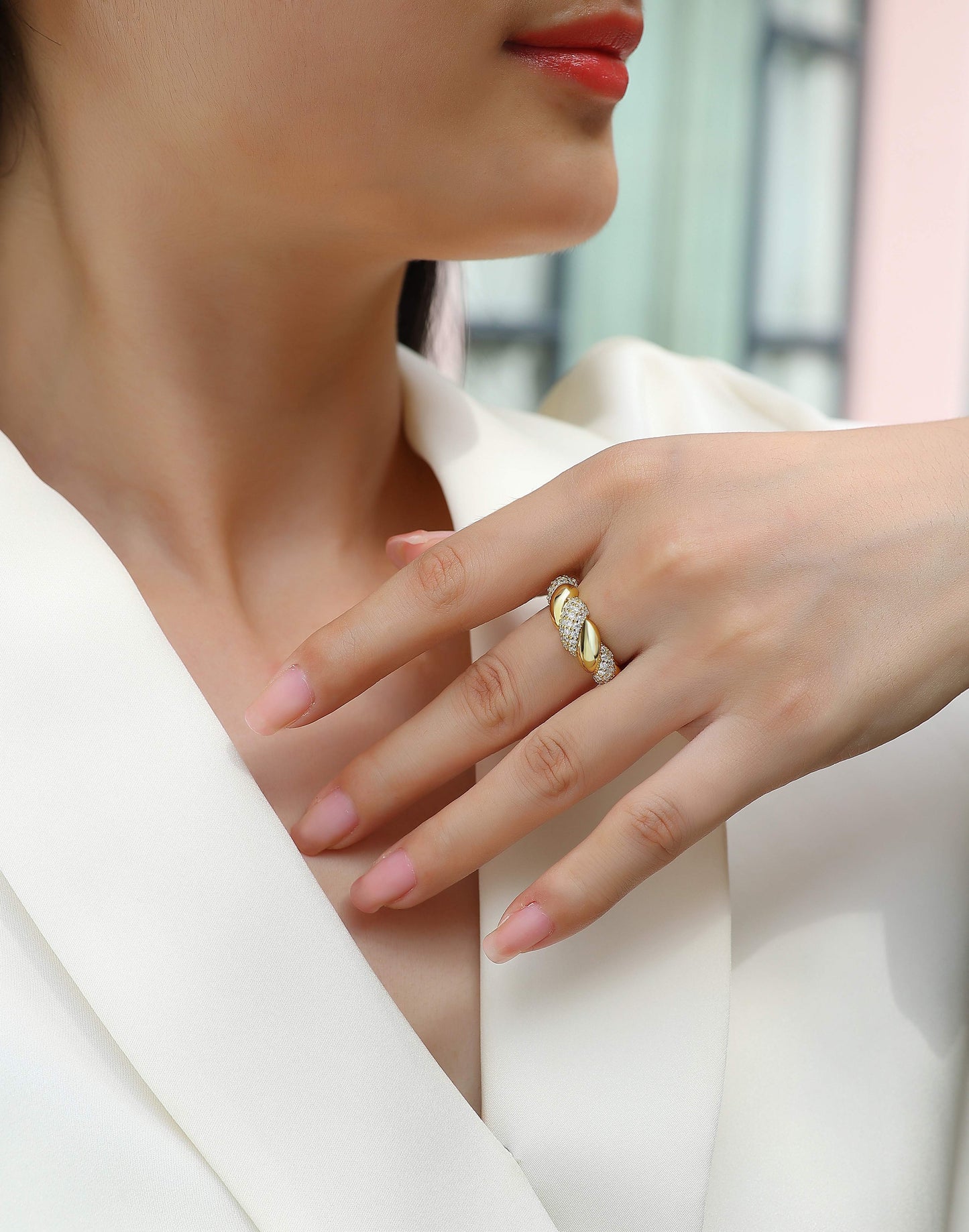 Tengman Moissanite Jewelry Set in S925 Silver