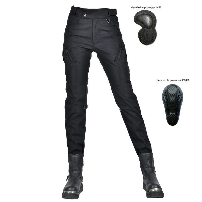 Motorcycle Waterproof Fleece Lined Thickened Drop-resistant Cycling Pants
