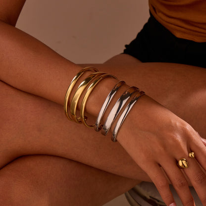 Stainless Steel Simple Open Bracelet