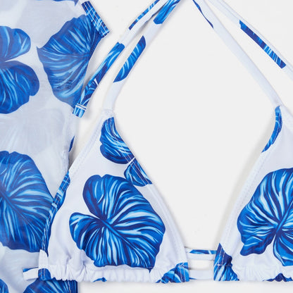 European And American Sexy Blouse Single Yarn Split Swimsuit Women's Bikini