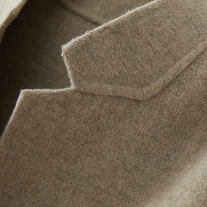 Small Stand Collar Loose Plus Size Small Woolen Easy Matching Coat