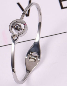 18K Rose Gold Four-Leaf Clover Bracelet for Women