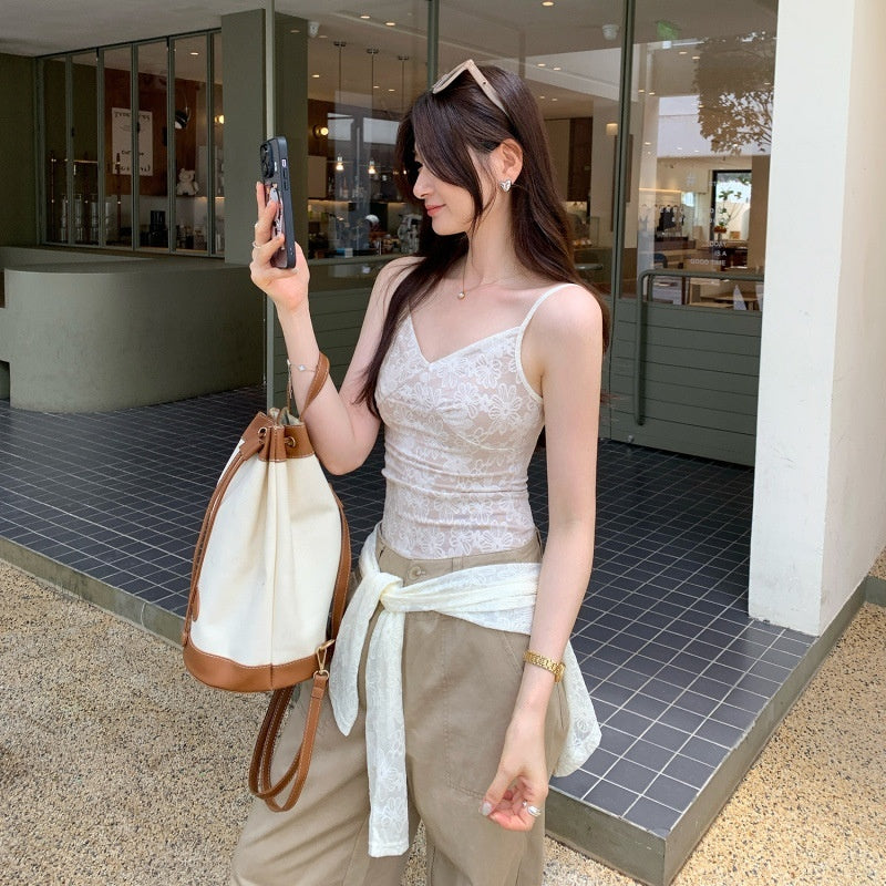 New Lace Women's High-grade Sleeveless Camisole Top