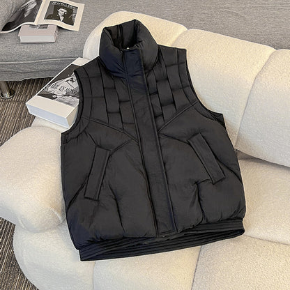 Loose Casual Stand Collar Waistcoat Fashion Vest