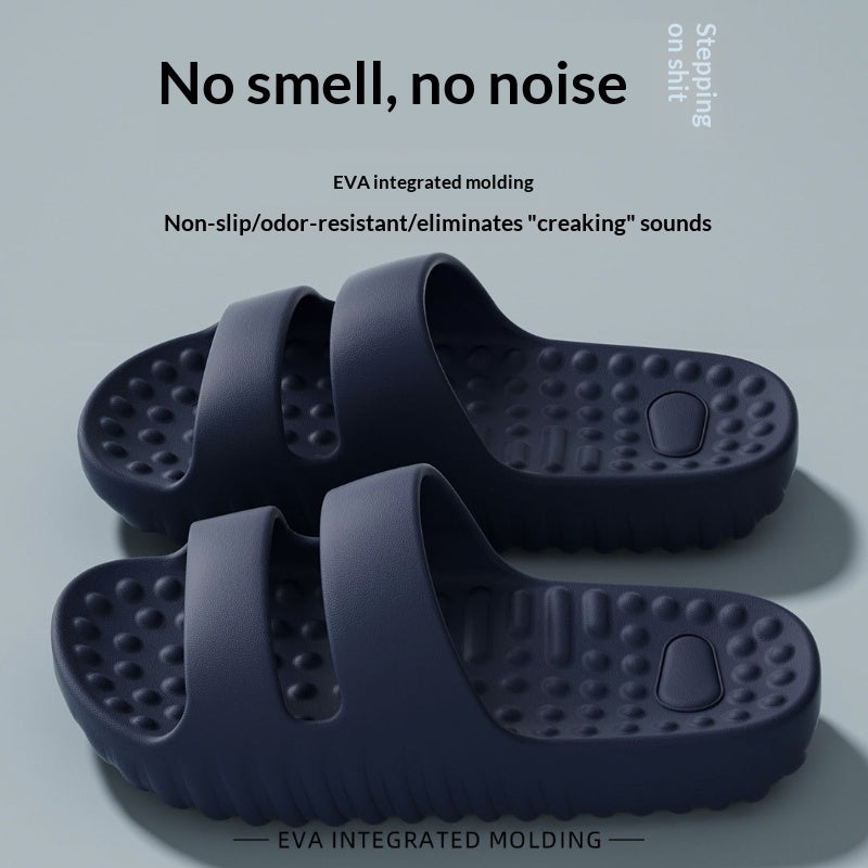 Thick-soled Massage Slippers Indoor Home Use Non-slip And Quiet EVA Material Deodorizing