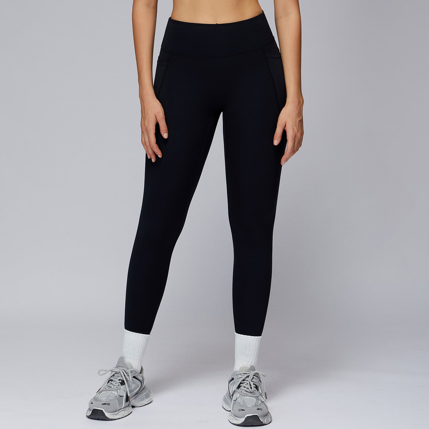Nude Feel Trousers High Waist Belly Contracting And Close-fitting Yoga Pants