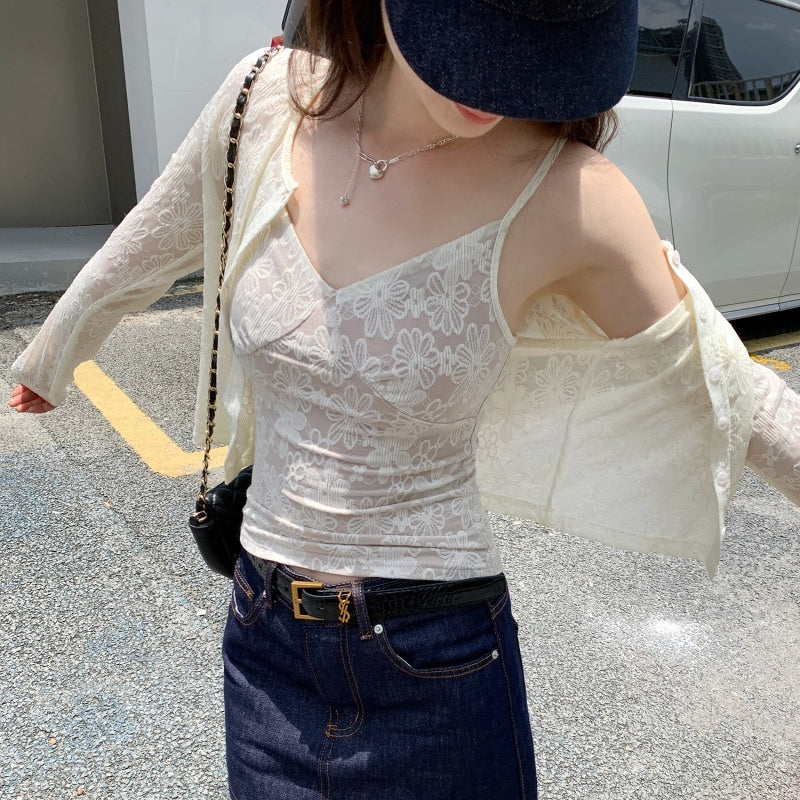 New Lace Women's High-grade Sleeveless Camisole Top