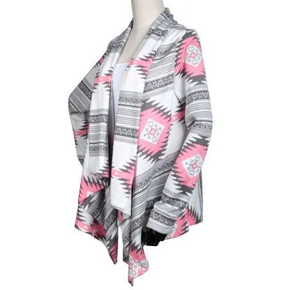 Women Open Front Cardigan Long Sleeve Shawl Neck Breathable Cardigan Well