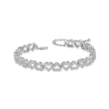 Girls Diamond Heart Bracelet – High-Grade Jewelry