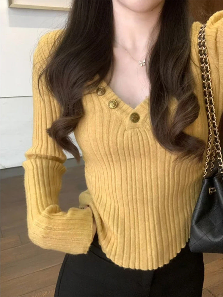 High-grade Slim Fit Inner Wear Bottoming Shirt Top