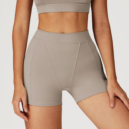 Nude Feel Yoga Shorts High Waist Tight Workout Shorts