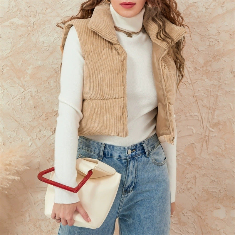 Vest Sleeveless Cotton Coat Jacket Women