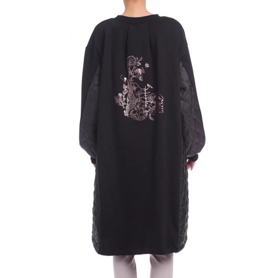 Slimming Slim Fit Versatile Loose Thin Cotton Long Coat