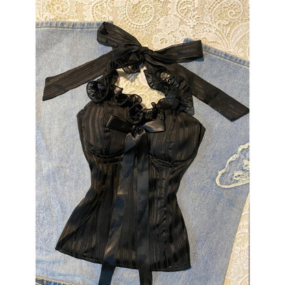 Pure Desire Bow Bandage Halter Top