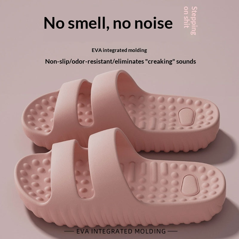Thick-soled Massage Slippers Indoor Home Use Non-slip And Quiet EVA Material Deodorizing