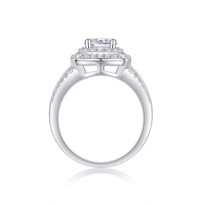 Starry Sky Crown 1-Carat Moissanite Ring – S925 Silver