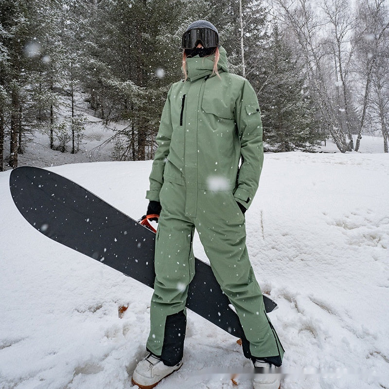 Waterproof Winter Warm One-piece Ski Suit