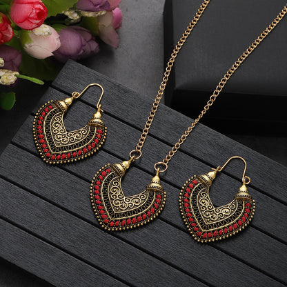 Colored Rope Jewelry Set – Earrings & Necklace