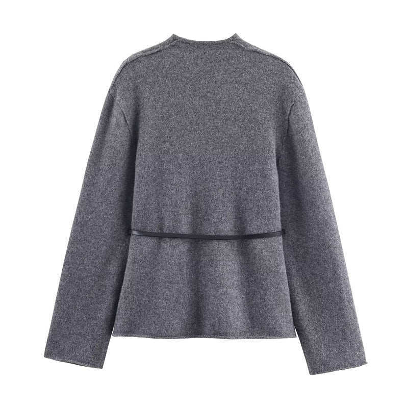 Pure Want To Match Belt Coat For Women