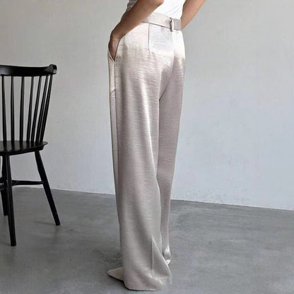 Fashionable Temperament Elegant Loose Slimming Drooping Wide-leg Pants High-grade Women's Pants