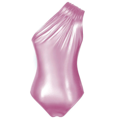 Women's Retro Metal Slant Shoulder Hot Girl Jumpsuit