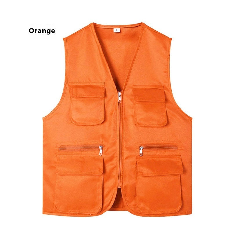 Multi-pocket Vest Volunteer Work Clothes Activity
