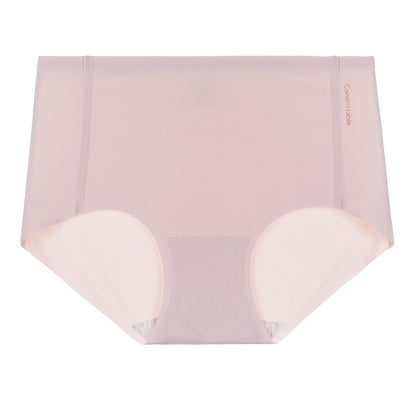 Ice Silk Underwear For Women Traceless Mid Waist Cotton Crotch Antibacterial