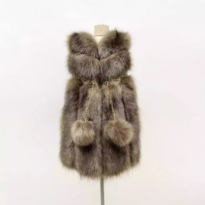 Women's Autumn And Winter Warm Fur Vest