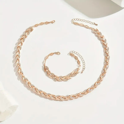 Willow Leaf Diamond Bracelet & Necklace – Affordable Luxury