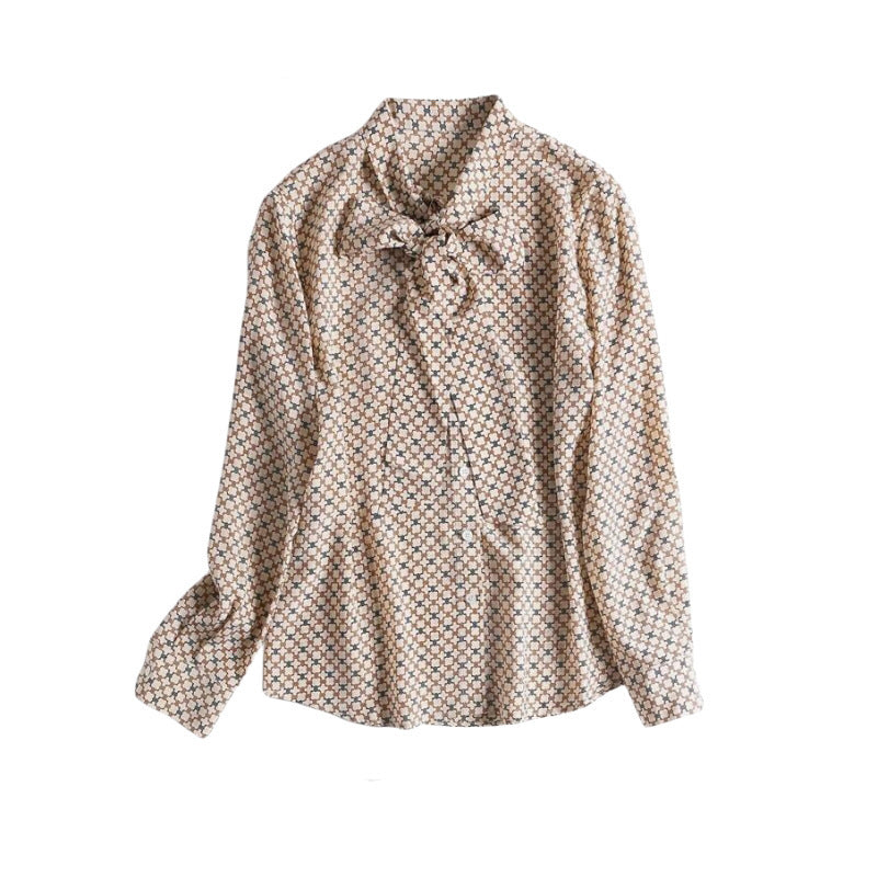 French Style Hong Kong Style Loose Shirt Chic Top