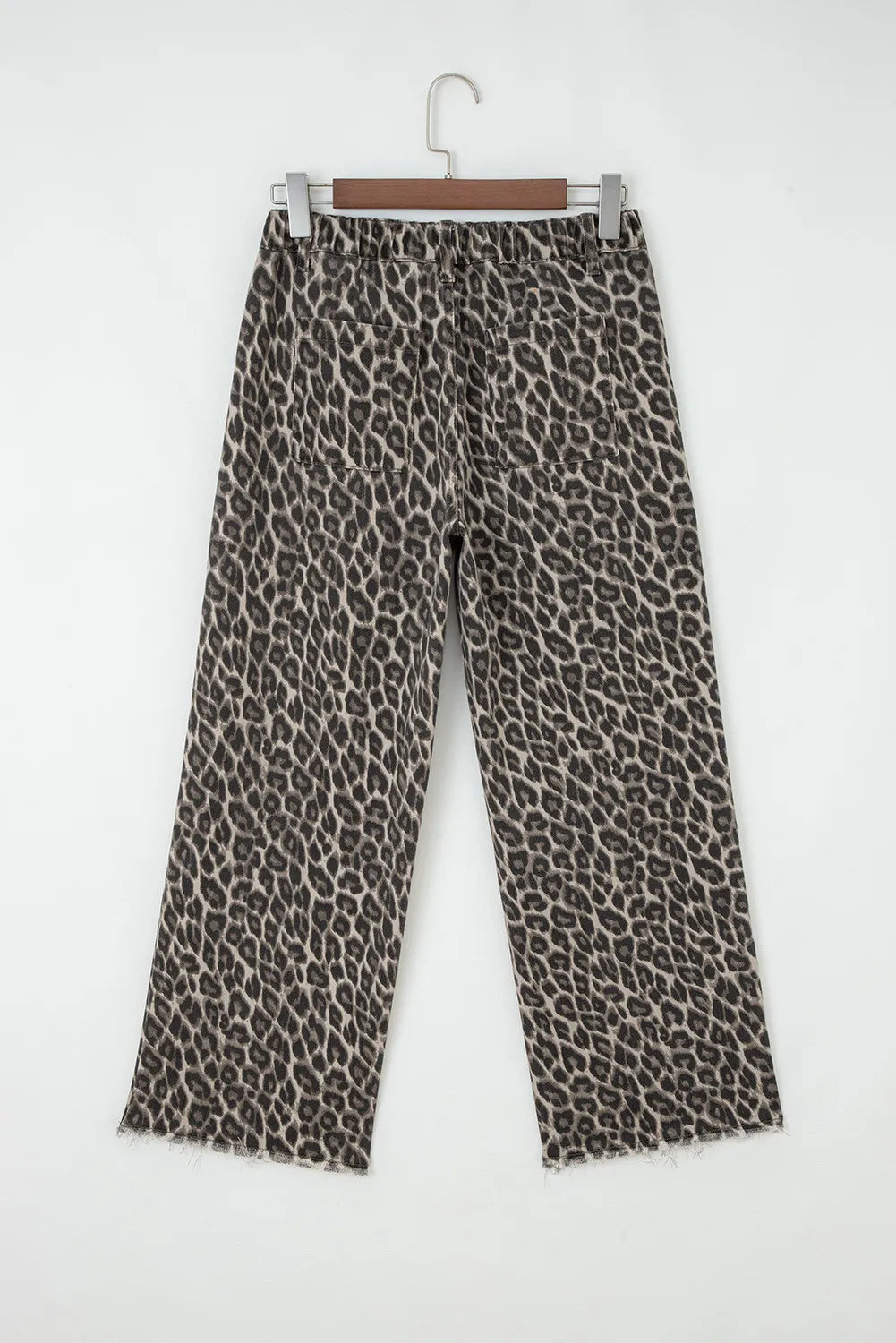 Yellow Leopard Straight Loose Leg Jeans