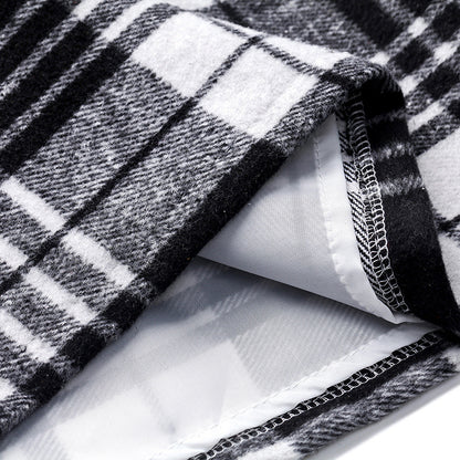 Womens High Waist Plaid Skirt Bodycon Pencil Wool Mini Skirts