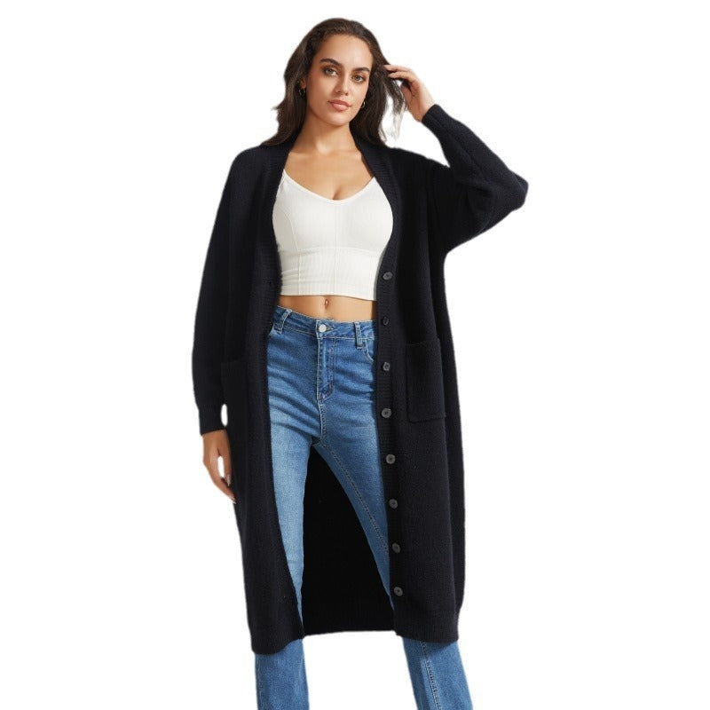 Loose Casual Lazy Mid-length Sweater Women