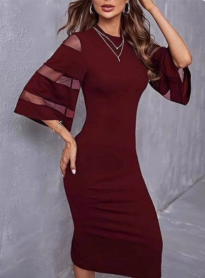 Women's Fashionable Round Neck Dress