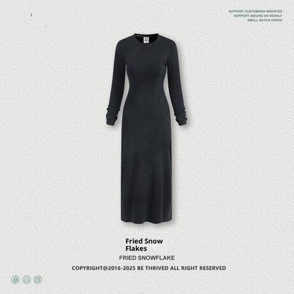Long Sleeve Dress Split Sheath Dress For Women